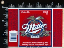Miller Beer Label - WISCONSIN