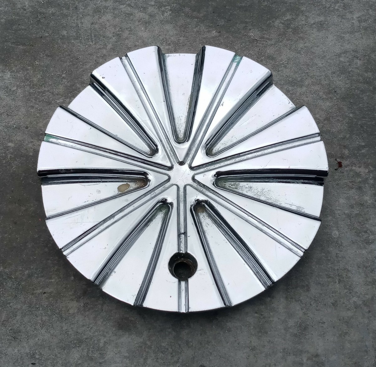 U2 Wheels custom wheel center cap, chrome, part number C-153 U2 Wheels custom wheel center cap, chrome, part number C-153