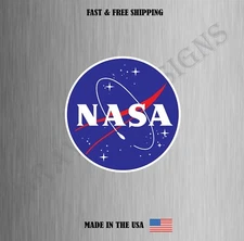 NASA Space Logo Vinyl Decal Sticker Car Bumper Laptop Water Resistant