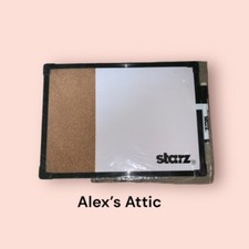 starz Branded - 7.75" by 11" Dry Erase Board with marker and Cork Board - NEW