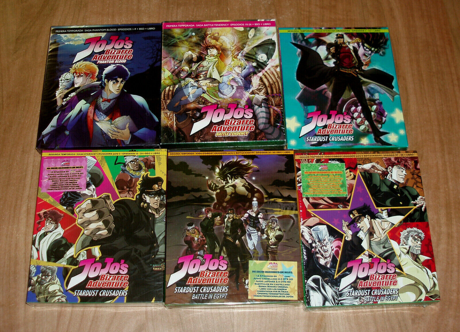 Jojo `S Bizarre Adventure 3ª Season 5 Blu-Ray New Sealed (Sleeveless Open)  R2