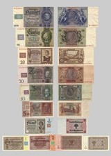 1 - 100 DDR Mark Kupon Ausgabe 1948 - 9 Banknoten - Reproduktion