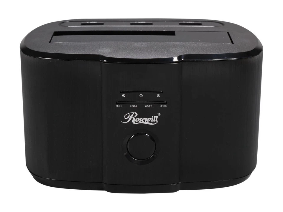 ROSEWILL Hard Drive/SSD Dock 2.5/3.5 SATA3 USB3.0 Charging Ports Docking Station - Image 2 of 4