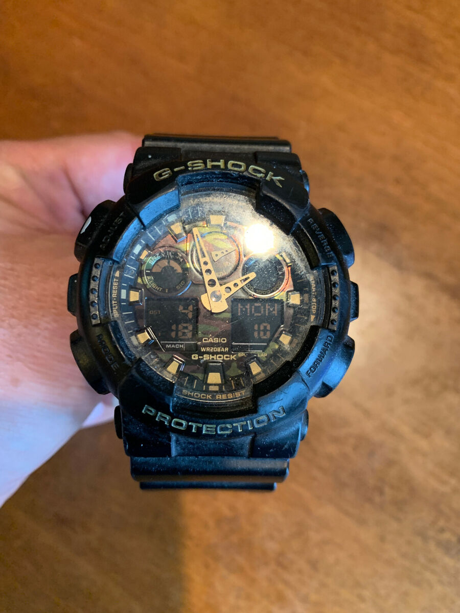 Casio G-Shock 5081 Camouflage Dial Series Ga-100Cf good Casio G-Shock 5081 Camouflage Dial Series Ga-100Cf good