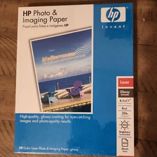 HP Glossy Photo & Imaging Laser Paper 200 Sheets 8.5 x 11 32 lb. 4 Mil 