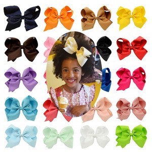 Girl's 6" 20pcs/lot Hair Accessory Bow Knot Alligator Clip