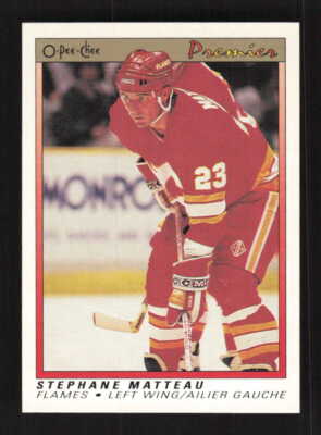 Stephane Matteau  RC 1990 O-Pee-Chee Premier   Calgary Flames #68