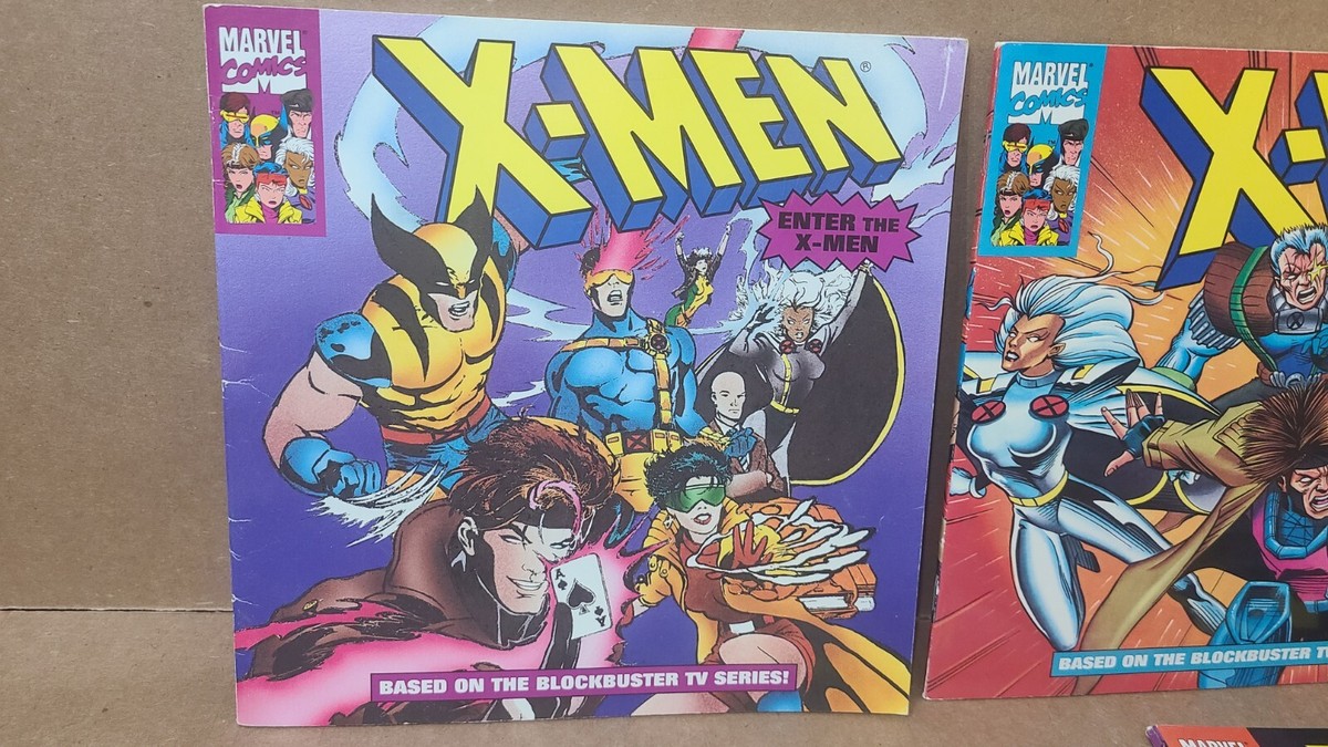 Vtg 90s LOT Of 5 Marvel Comics X-MEN Random House Book Fair