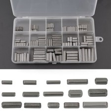 140PCS Professional Parallel Drive Shaft Key Round Ended Feather Key With Case