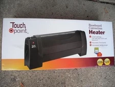 Touch Point Baseboard Convection Heater, (2) Settings, 750 and 1500Wt