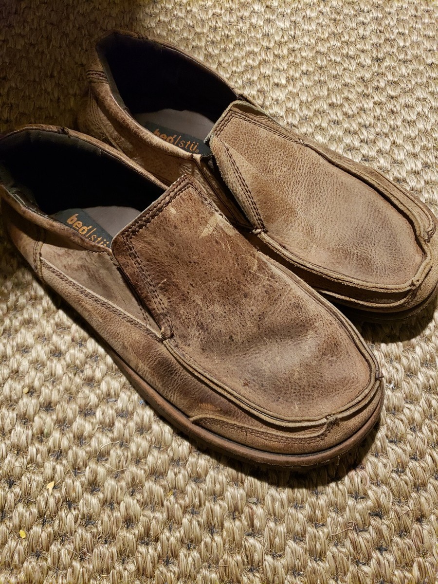 Bed Stu coaster Mens Brown Leather Casual Slip-On Loafers  display picture 3