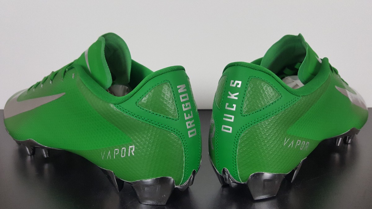 Mens NWT Nike vapor pro Oregon Ducks football cleats NIKE OREGON DUCKS PE VAPOR UNTOUCHABLE FOOTBALL CLEATS GREEN  main image 4