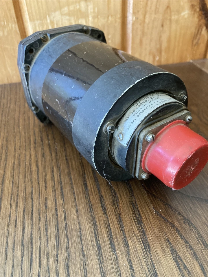 Selector de lectura giroscopio de aviación Sperry No. Piezas de aviones vintage 669602-USA Foto 2 de 4