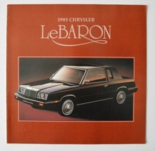 CHRYSLER LeBaron 1985 dealer brochure - English - Canada