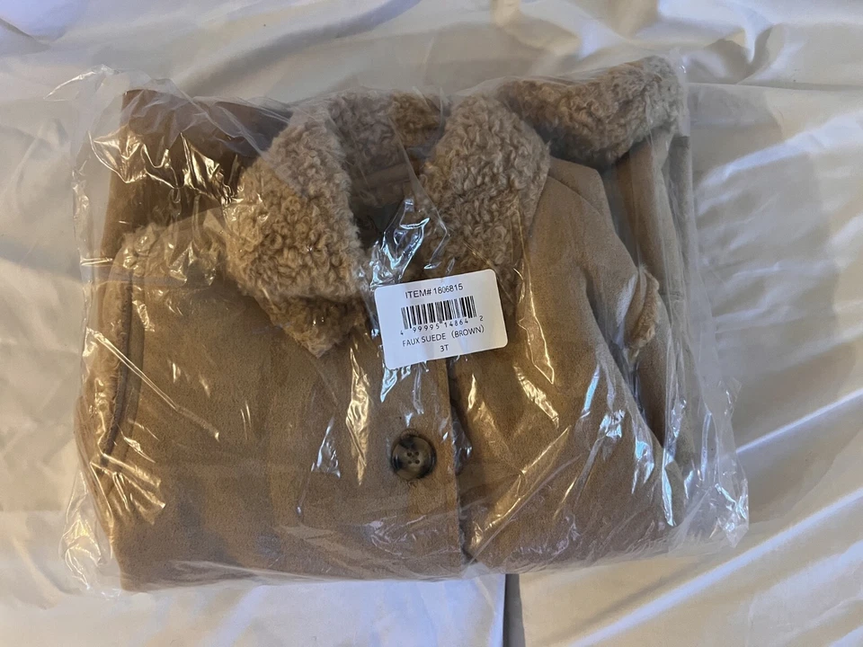 NEW Biscotti Girls Faux Suede Brown Jacket – Cozy & Stylish | 3T, 4T & 5T NWT - Image 2 of 4