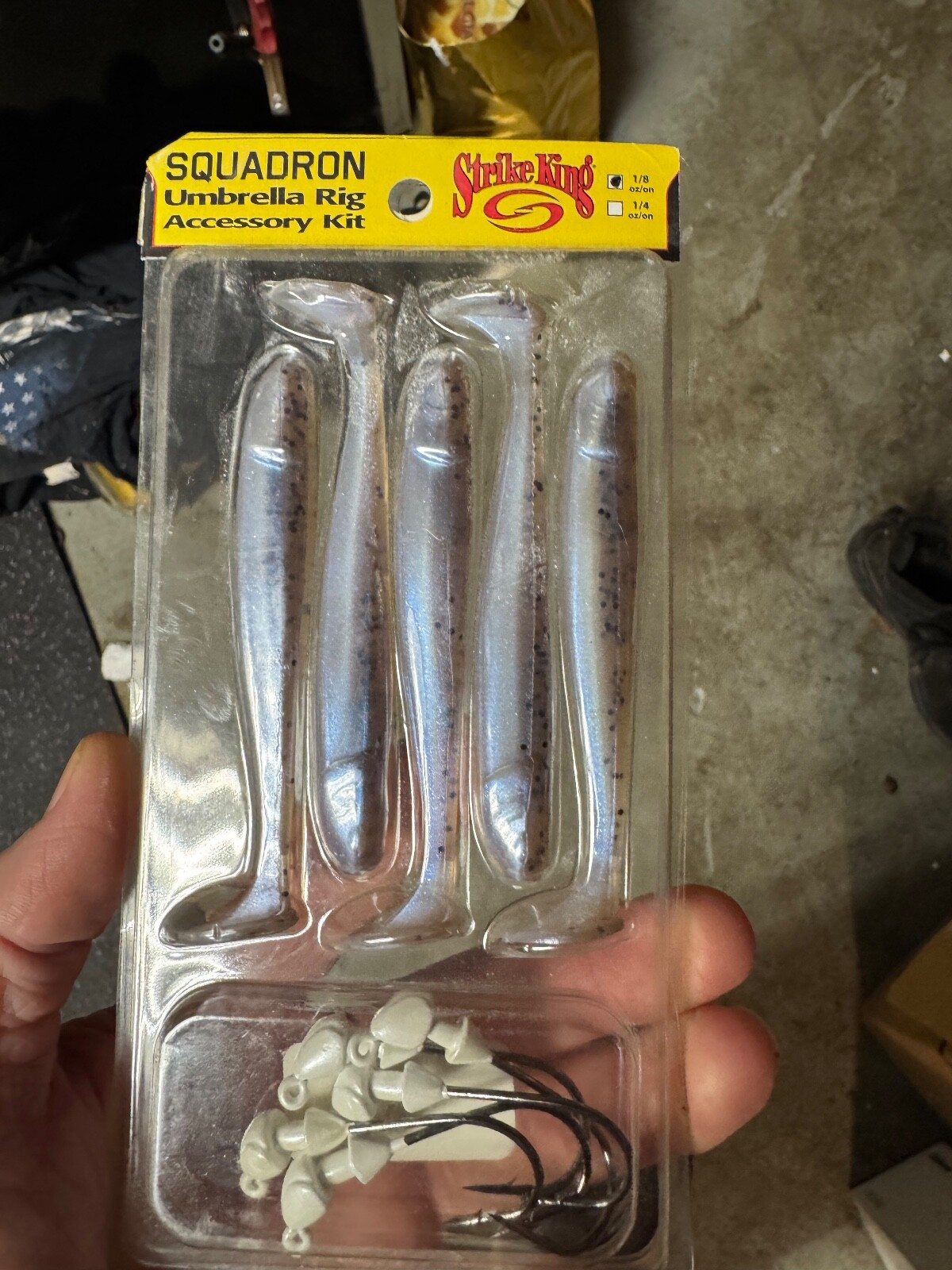 Strike King Squadron Umbrella Rig Kit Paddletail Swimbaits & A-Rig Jigheads - Image 1