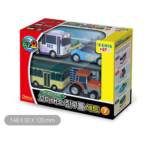 TAYO THE LITTLE BUS FRIENDS SPECIAL NO.7 MINI CAR SET (Nana,Leo