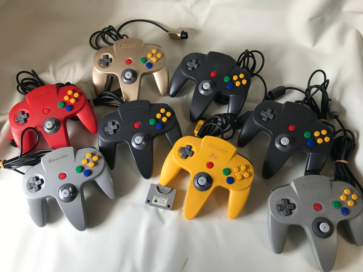 Nintendo 64 Original Official lot of 8 Controller N64 NUS