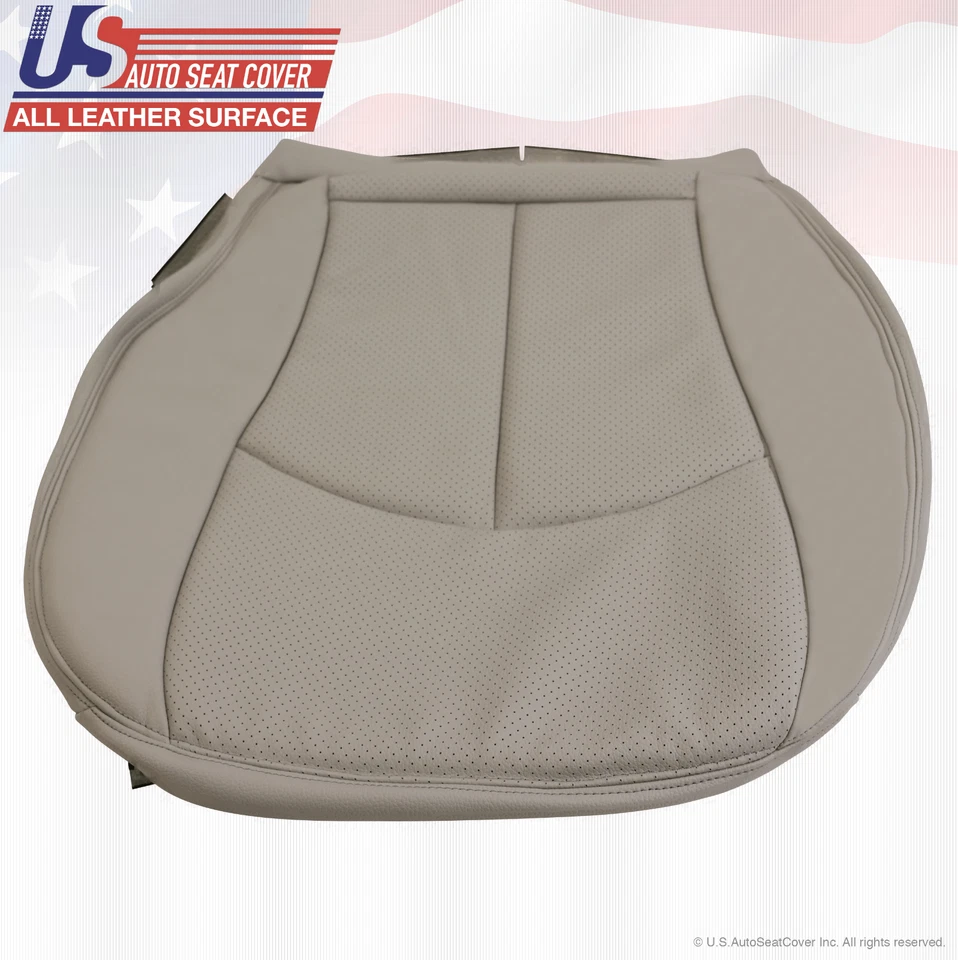 Mercedes-Benz E500 2004 2005 2006 cubierta inferior del conductor cuero perforado gris Foto 2 de 4