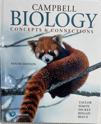 Campbell Biology Concepts & Connections, 9th edition HC Book -  Like New