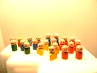 Vintage Fisher Price Little People Wooden Figures Toy Lot of 22 Bundle