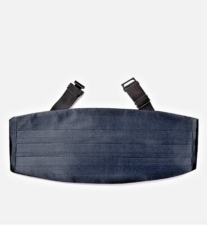 Black Satin Cummerbund - Men's size regular; formalwear, performance, theatre 