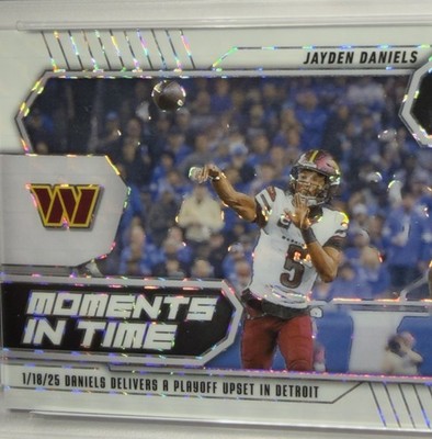 2025 Panini Mosaic PSA 9 Jayden Daniels White Mosaic Prizm #/25 Moments in Time