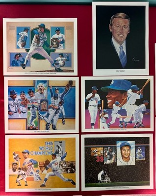 Los Angeles Dodgers - World Series Champions 1981 - Richard Farrell Art Lithos