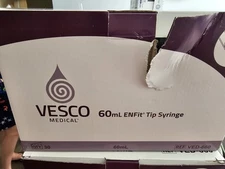 Vesco Medical ENFit Tip Syringes 60ml, 30 Pack