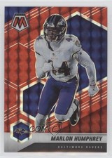 2021 Panini Mosaic Red Mosaic Prizm Marlon Humphrey #24 tm7