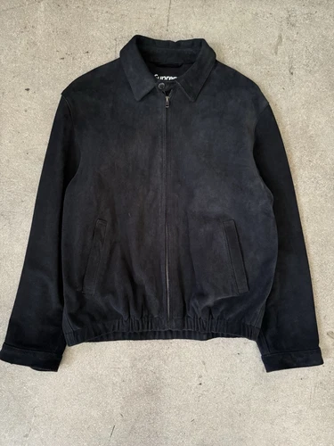 Veste Harrington Supreme 2021 en daim Noir Taille
