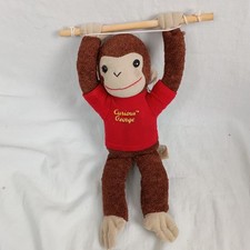CURIOUS GEORGE Plush Plush Stuffed Monkey Red Shirt classic Nostalgia Cartoon