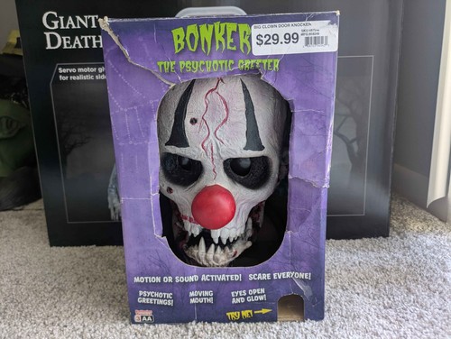 2013 Bonkers The Psychotic Greeter Door Knocker Clown Spirit Halloween