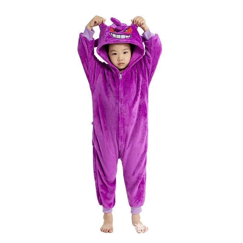 可爱 Gengar and Jigglypuff 幼儿睡衣 Onsies 有趣 舒适 可爱 — 第 3/3 张图片