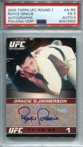 Royce Gracie #ARG 2009 Topps UFC Round 1 Autographs card