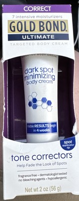 Gold Bond Ultimate Dark Spot Minimizing Body Cream Tone Corrector 2 Oz