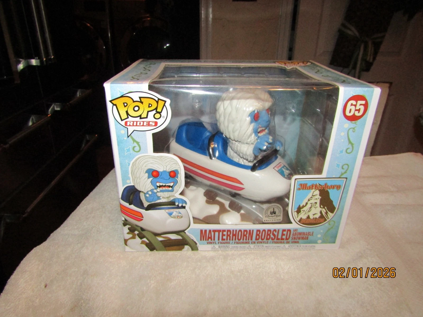 Funko Pop Matterhorn Bobsled Abominable Snowman Disneyland Parks Exclusive 65