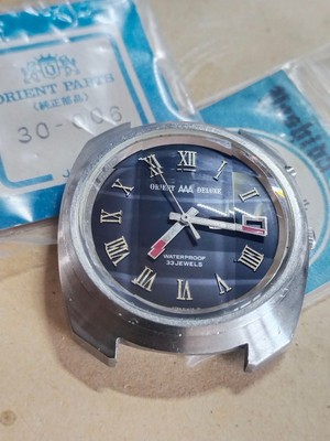 Rare Vtg AAA 3 Aces Deluxe 33 Jewels O349-14380 Mens Automatic Watch 60-s 34993
