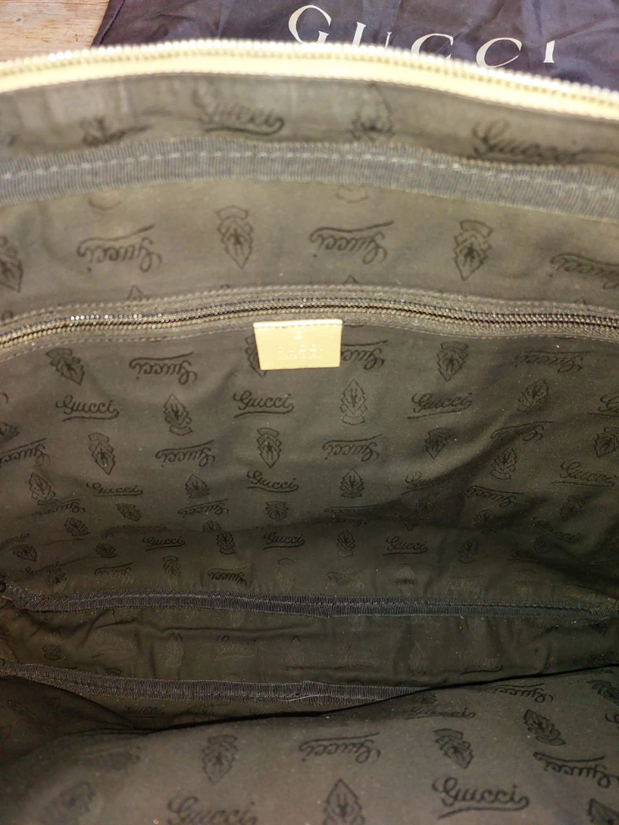 Gucci GG Logo Leder Business Laptoptasche mit abnehmbarem Riemen