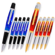 Viceroy Pen Kit, Gold & Silver Variety, 10 Pack, Legacy Woodturning