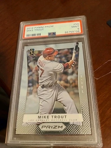 2012 Prizm Mike Trout #50 Los Angeles Angels PSA 9 MINT First year Prizm Rookie