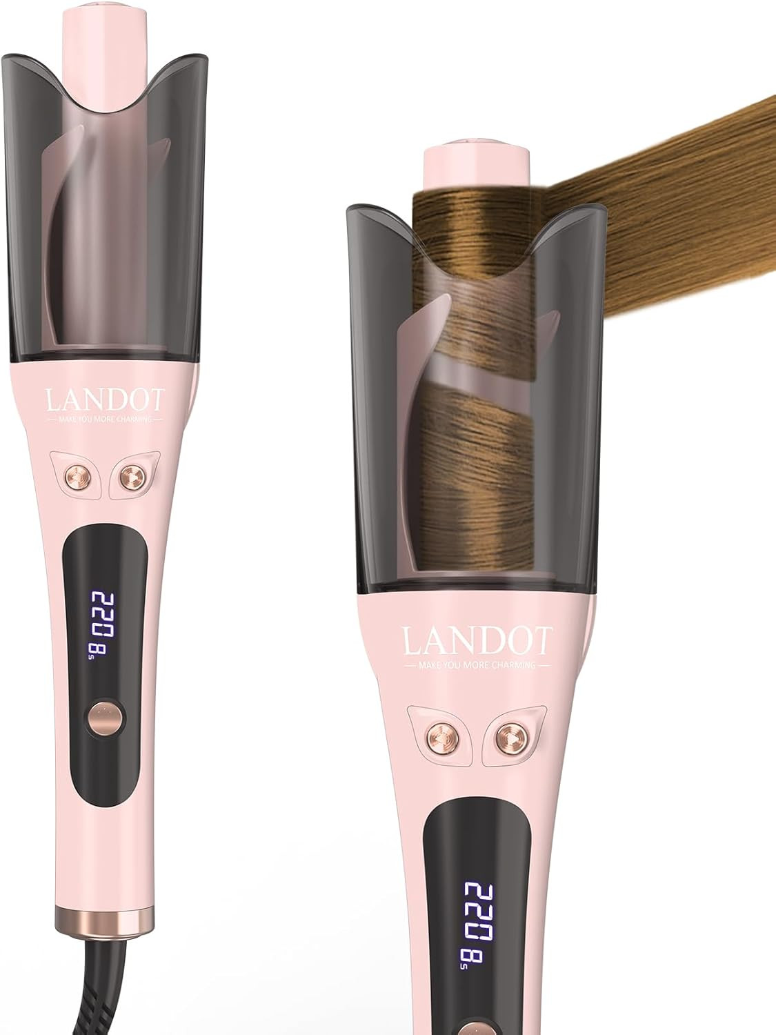 Arricciacapelli Automatico Rosa 25mm: Look da Red Carpet in 5 Minuti