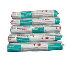 Dowsil Contractors Weatherproof Sealant, Lot Of 5, 20 Oz Sausage, NEW/SEALED