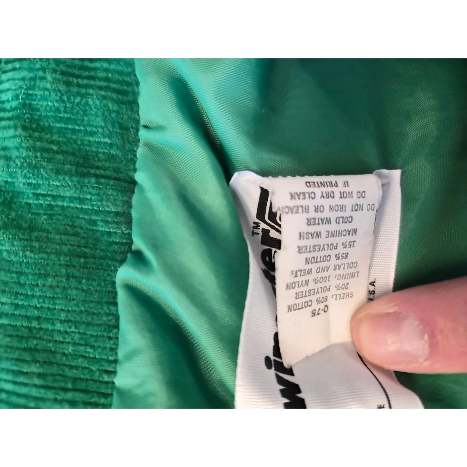 Vintage Swingster Pioneer Seed Green Bomber Jacket M USA - product detail image 2