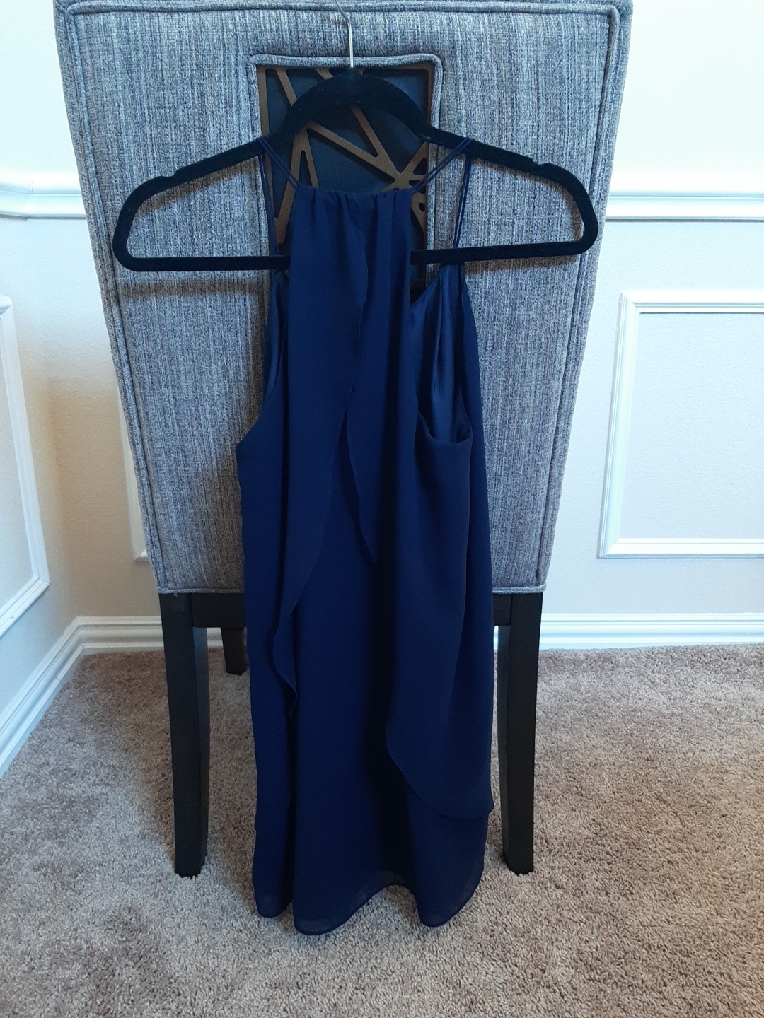 Double Zero Chiffon Ruffled Overlay Mini Spaghett… - image 4