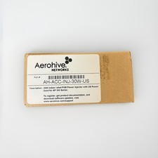 Aerohive / Extreme Networks 30W PoE Injector AH-ACC-INJ-30W-US - New Open Box