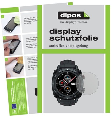 2x Schutzfolie matt für Cubot C3 Smartwatch Displayschutzfolie Folie Display