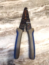 Long Nose Multi Tool Wire Stripper, Wire Cutters, Crimping  Tool Blue Handle TL