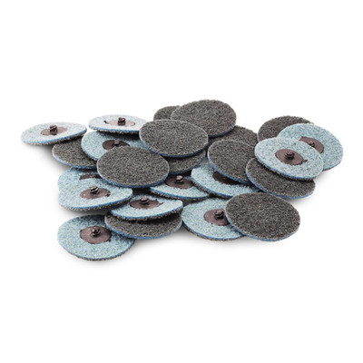 BHA Surface Conditioning Quick Change Discs 3in Blue Fine Prep Pad 25 Pack