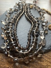 Job Lot Smoke Quartz Gemstone Beads , Jewellery Making